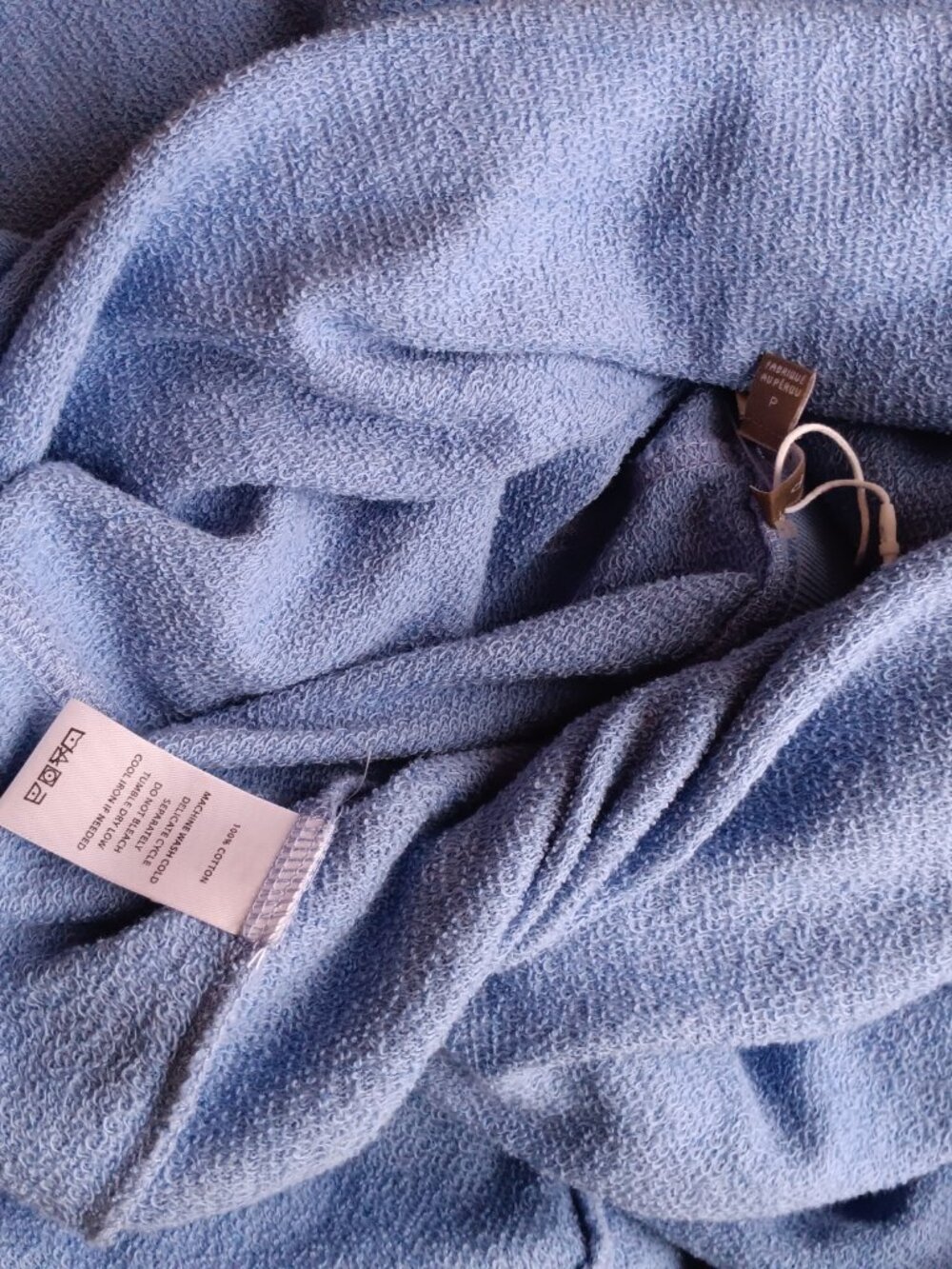 NWT Lilla P Ocean Blue Cotton Terry Cloth Knit Skirt Size Small - Picture 13 of 13